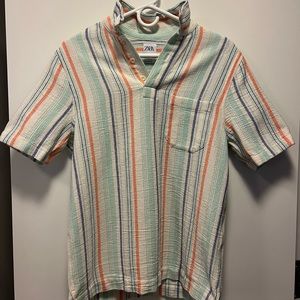 Zara relaxed fit multicolor tee 👕